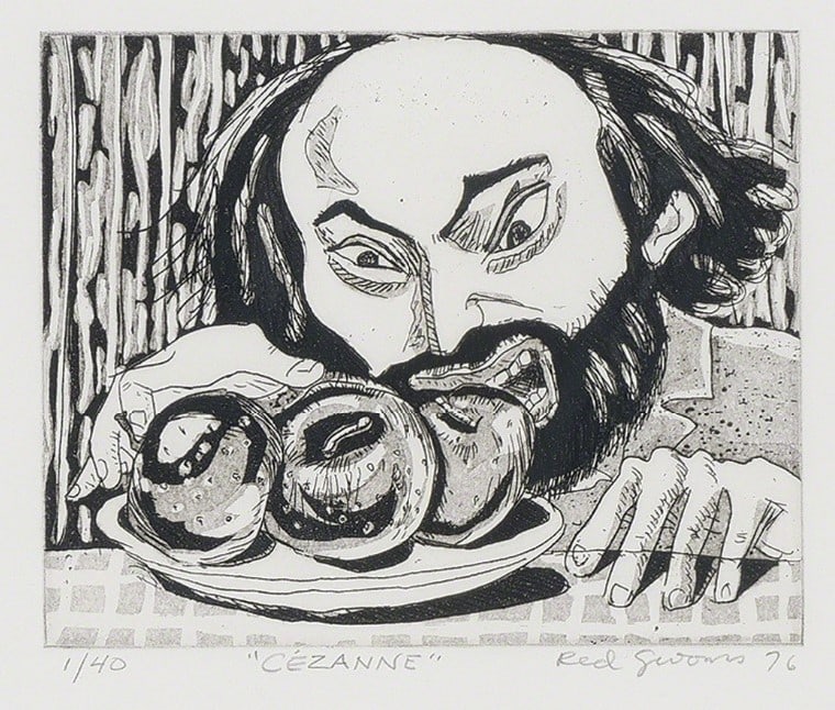 Red Grooms - Cezanne: Artist: Red Grooms Title: Cezanne Year: 1976 Dimensions: 15in. by 11in. Edition: Numbered from the Rare Limited Edition Publisher: Brooke Alexander S