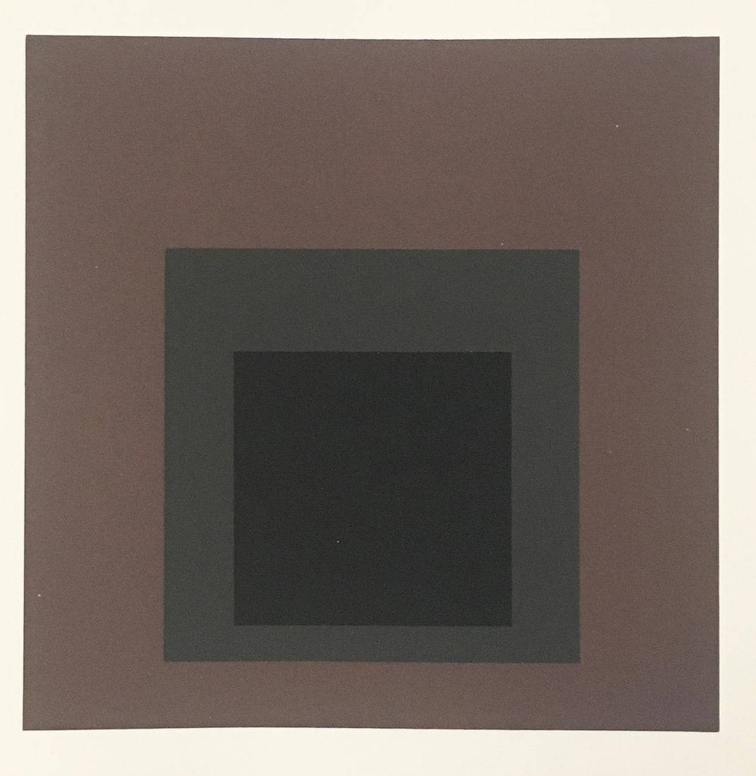 Josef Albers (After) - Pompeian (1963): Artist: Josef Albers (After) Title: Pompeian (1963) Year: 1963 Dimensions: 8 1/2in. by 11in. Edition: From the Rare Limited Edition Publisher: Sidney Janis New