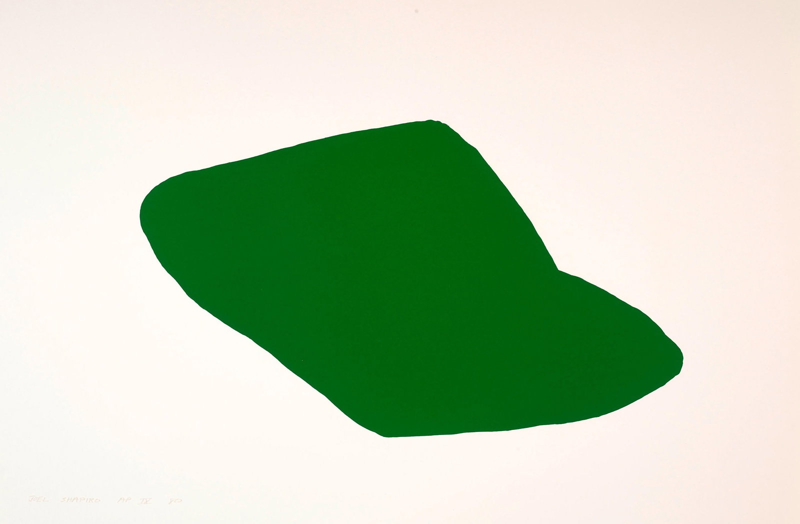 Joel Shapiro - Untitled (Green): Artist: Joel Shapiro Title: Untitled (Green) Year: 1980 Dimensions: 21 7/8in. by 29 3/4in. Edition: From the Rare Limited Edition Publisher: Brooke Alexander Medium: Lithograph in Colors on Paper