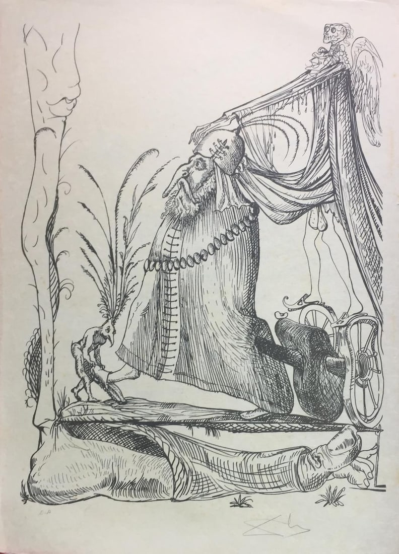 Salvador Dali - Pantagruel II: Artist: Salvador Dali Title: Pantagruel II Year: 1973 Dimensions: 30in. by 21in. Edition: Numbered from the Rare Limited Edition of 50 Publisher: Carpentier