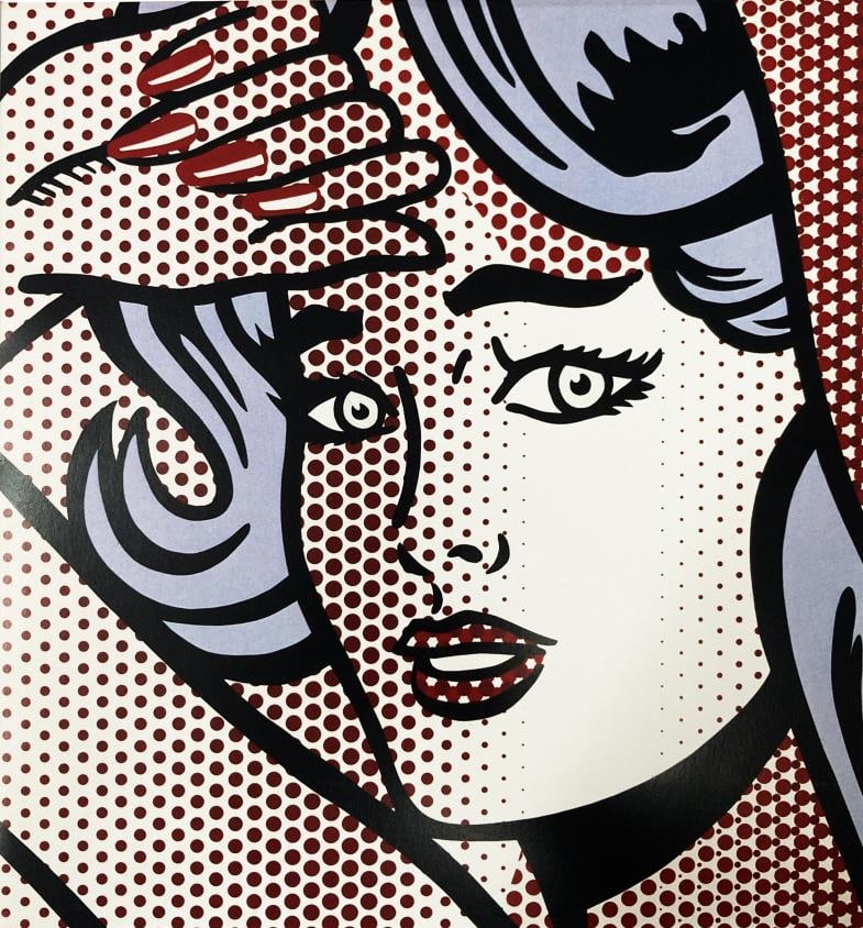 Roy Lichtenstein - Nude with Blue Hair Cover: Artist: Roy Lichtenstein Title: Nude with Blue Hair Cover Year: 1994 Dimensions: 8 1/2in. by 11in. Edition: From the rare limited edition Publisher: Tyler Graph