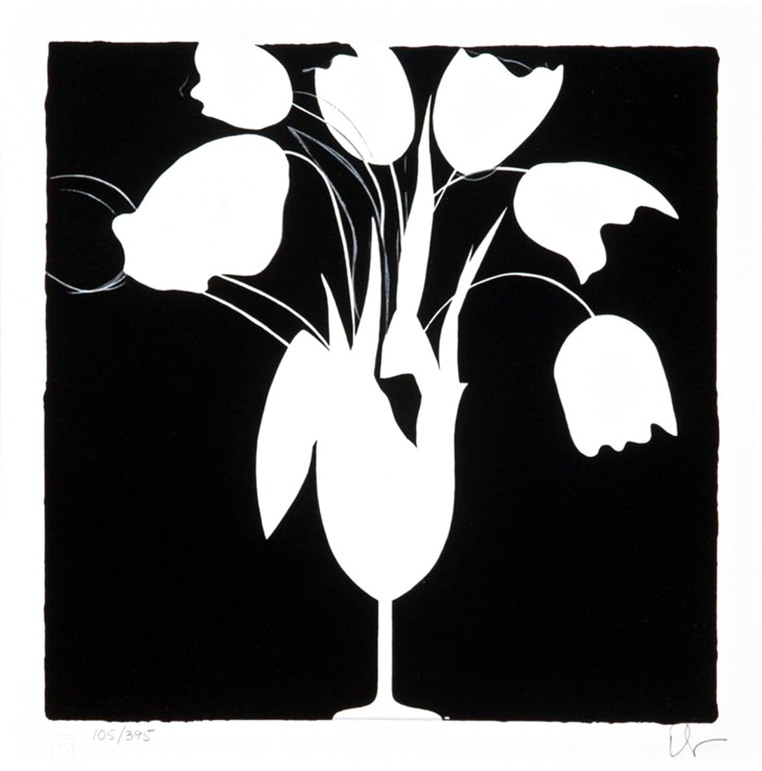 Donald Sultan - White Tulpis (1 of 1)