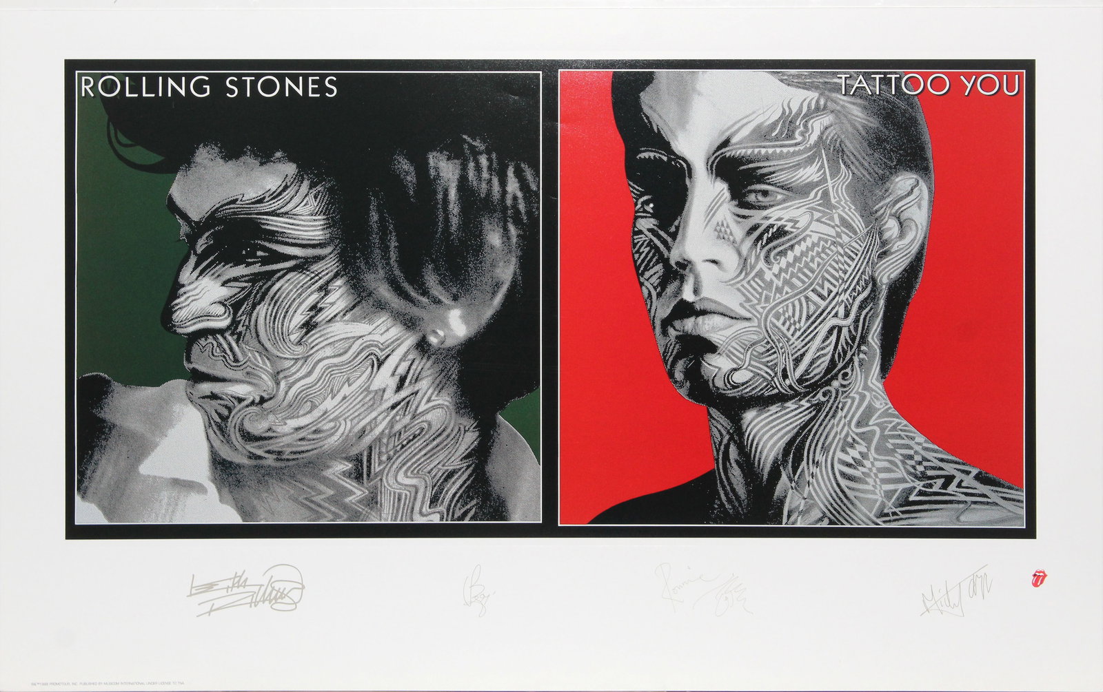 The Rolling Stones - Tattoo You: Artist: The Rolling Stones Title: Tattoo You Edition: From the rare limited edition of Medium: Lithograph on paper Condition: Excellent Signature Details: Signe