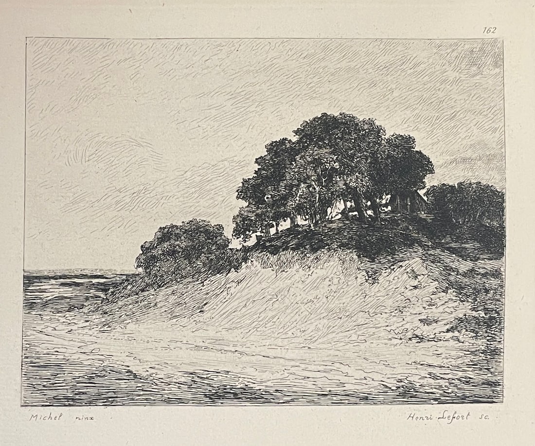 Georges Michel - Bouquet D Arbres: Artist: Georges Michel Title: Bouquet D Arbres Year: 1873 Dimensions: 11 3/4in. by 8in. Edition: From the rare limited edition Medium: Original engraving on paper Condition: Excellent Notes: