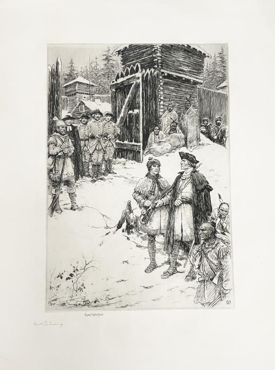 Sears Gallagher - Bicentennial George Washington: Artist: Sears Gallagher Title: Bicentennial George Washington Year: C. 1869-1955 Dimensions: 19 3/4in. by 14 3/4in. Edition: From the rare limited edition Medium: Original Etching on Laid Paper