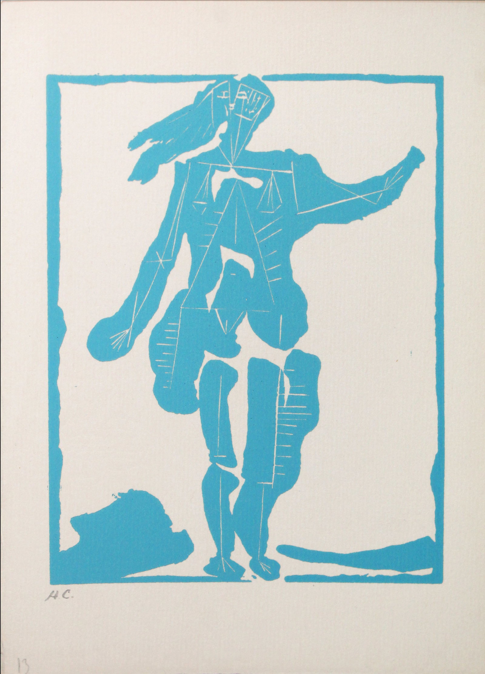 Pablo Picasso - Non Vouloir: Artist: Pablo Picasso Title: Non Vouloir Year: 1942 Dimensions: 7 1/2 x 5 1/2 in. Edition: From the rare limited H.C. edition Publisher: Editions Jeanne Bucher; Paris Suite: Non Vouloir Medium: