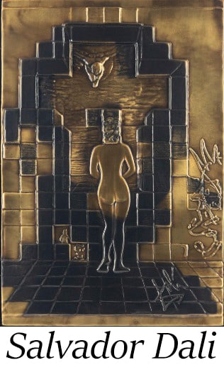 Salvador Dali - Lincoln in Dalivions Bronze Relief: Artist: Salvador Dali Title: Lincoln in Dalivions Bronze Relief Year: 1979 Dimensions: 28 x 19 in. Edition: Numbered 55 from the limited edition of 195 Publisher:</