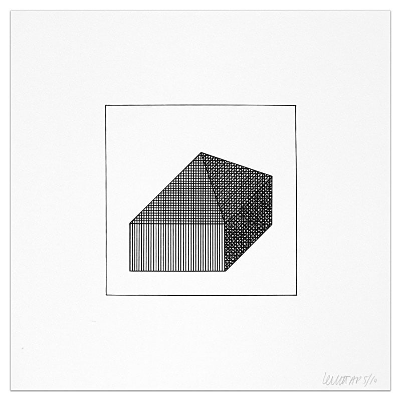 Sol LeWitt - Plate #10: Artist: Sol LeWitt Title: Plate #10 Year: 1984 Dimensions: 8in. by 8in. Weight: 0 Edition: From the Rare Limited Trial Proof Edition of 4 Publisher: Multiples Inc. New York and Marilena Bonomo Bari