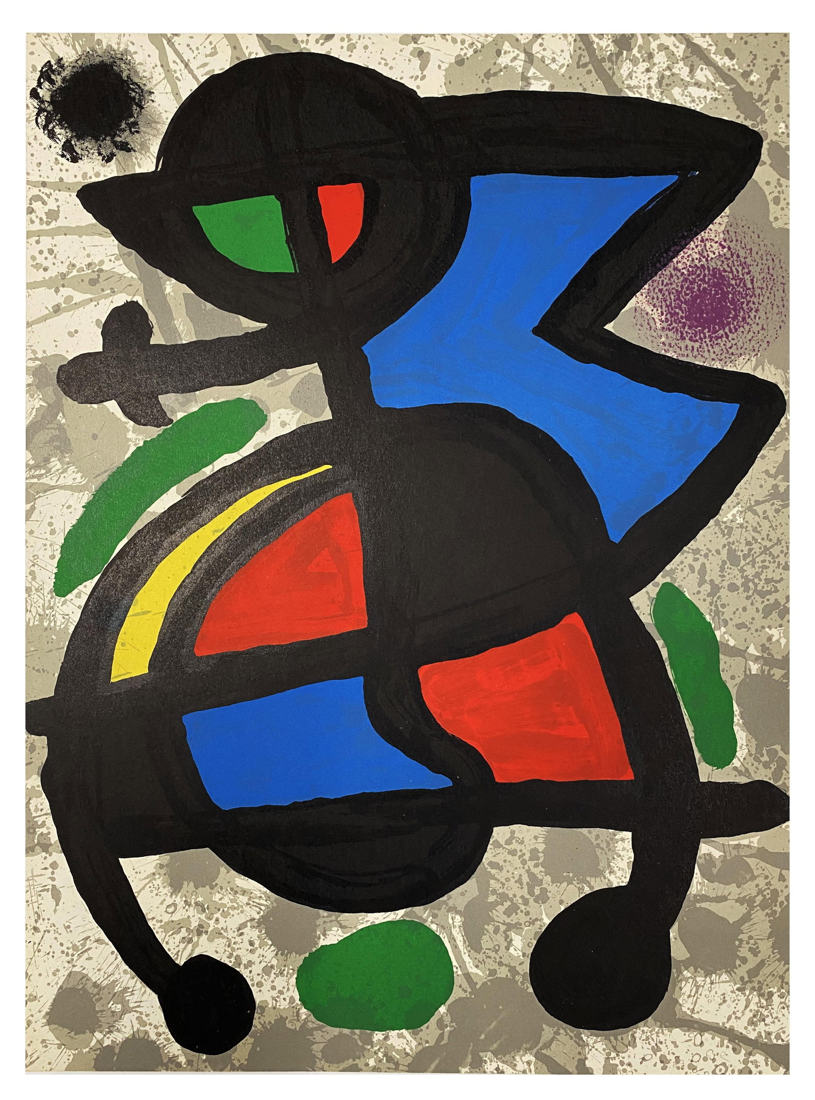Joan Miro - Abstract Composition 3 from "Sculptures": Artist: Joan Miro Title: Abstract Composition 3 from "Sculptures" Year: 1970 Dimensions: 11in. by 15in. Edition: From the Rare Limited Edition Publisher: Maeght Suite: Derrier le Miroir 186 Medium: