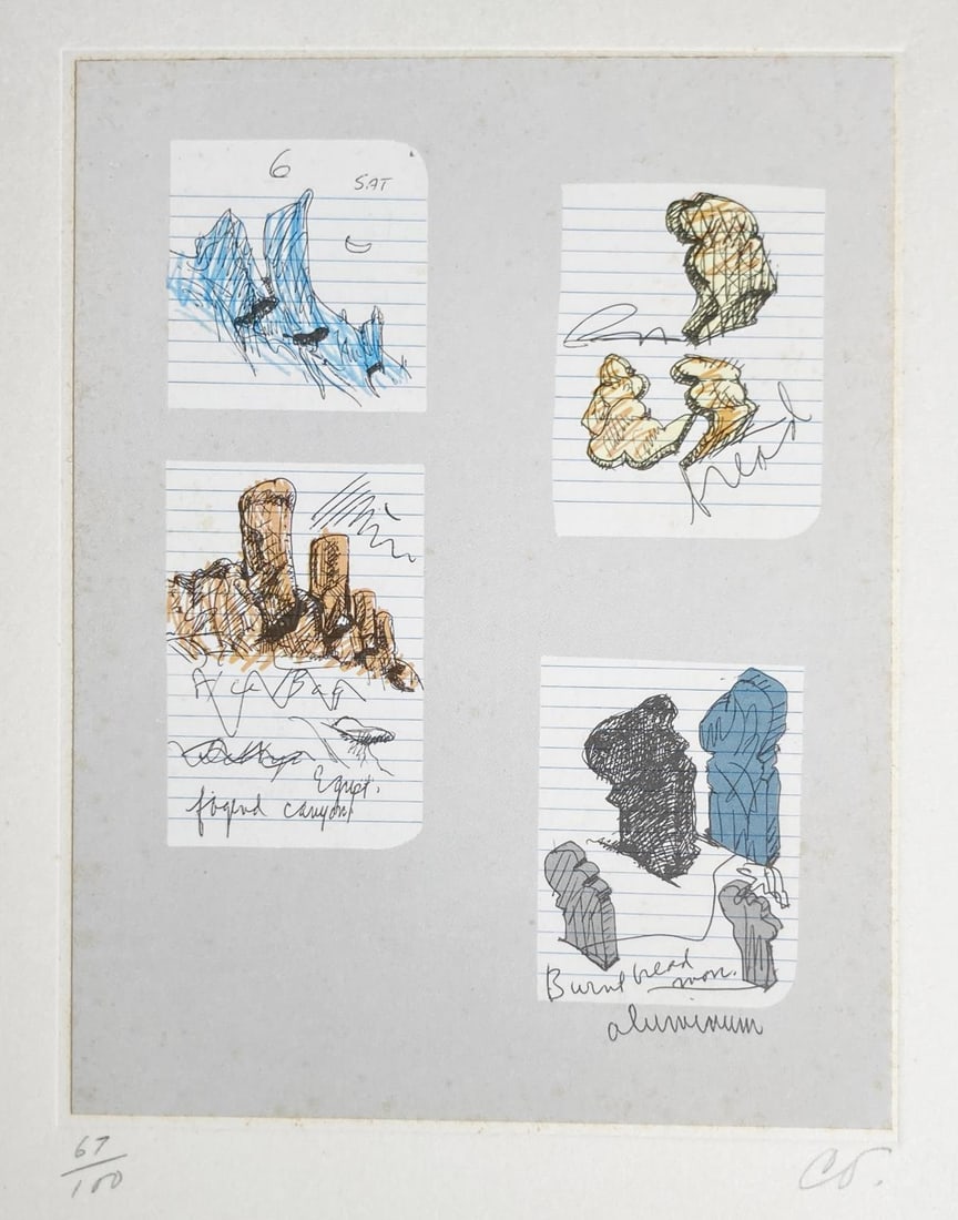 Claes Oldenburg - Notes in Hand 40: Artist: Claes Oldenburg Title: Notes in Hand 40 Year: 1972 Dimensions: 8in. by 10in. Edition: From the rare limited edition of 100 Publisher: Professional Prints Suite: Notes in Hand Medium: