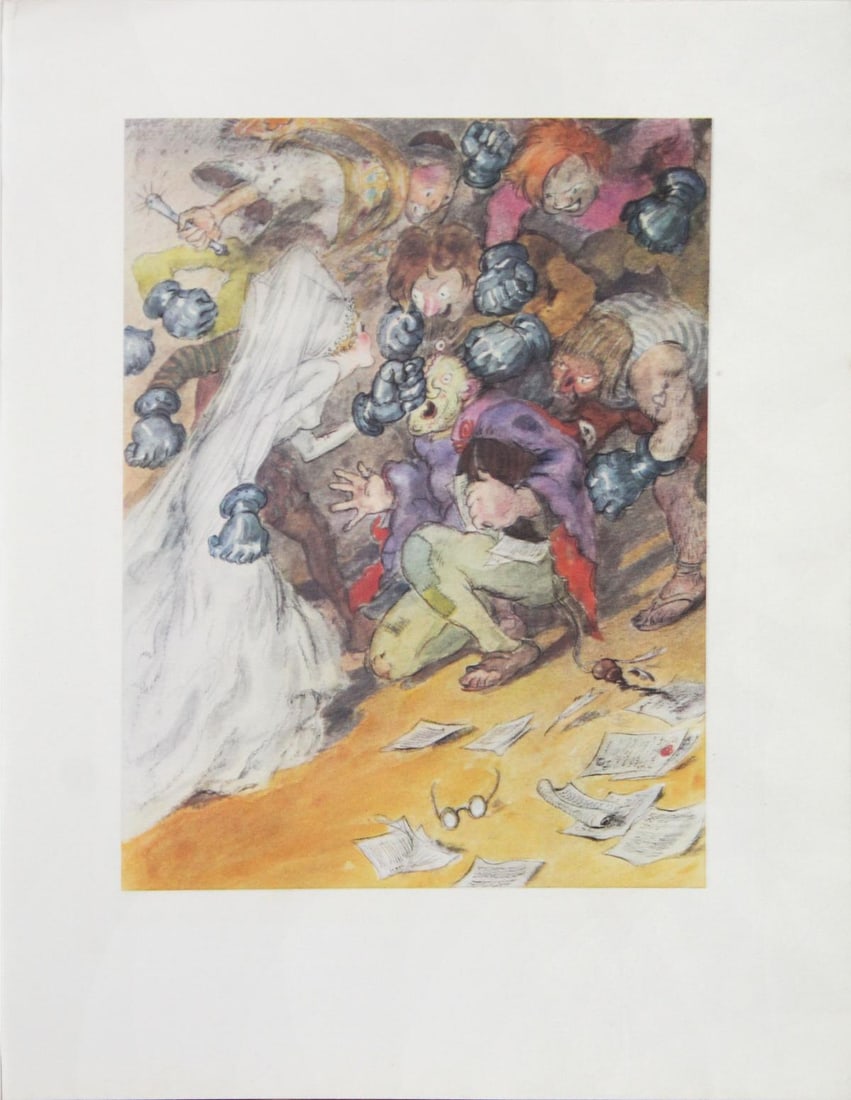 Louis Icart - Untitled: Artist: Louis Icart Title: Untitled Year: 1936 Dimensions: 9.5in. by 7.3in. Edition: From rare limited edition Publisher: Le Vasseur et Cie Paris Suite: Gargan