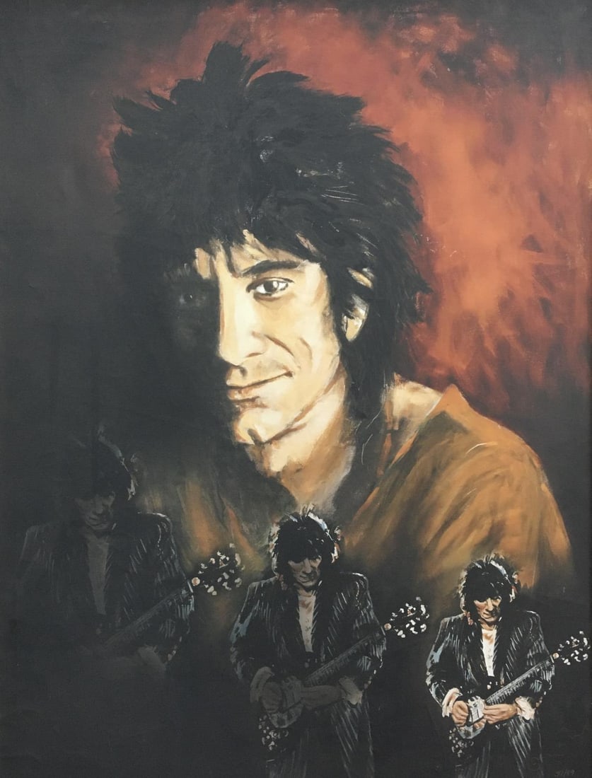 Ron Wood - Ronnie II: Artist: Ron Wood Title: Ronnie II Year: 1992 Dimensions: 32in. by 42in. Edition: from the limited edition of 99 Medium: Silkscreen on Canvas Conditio