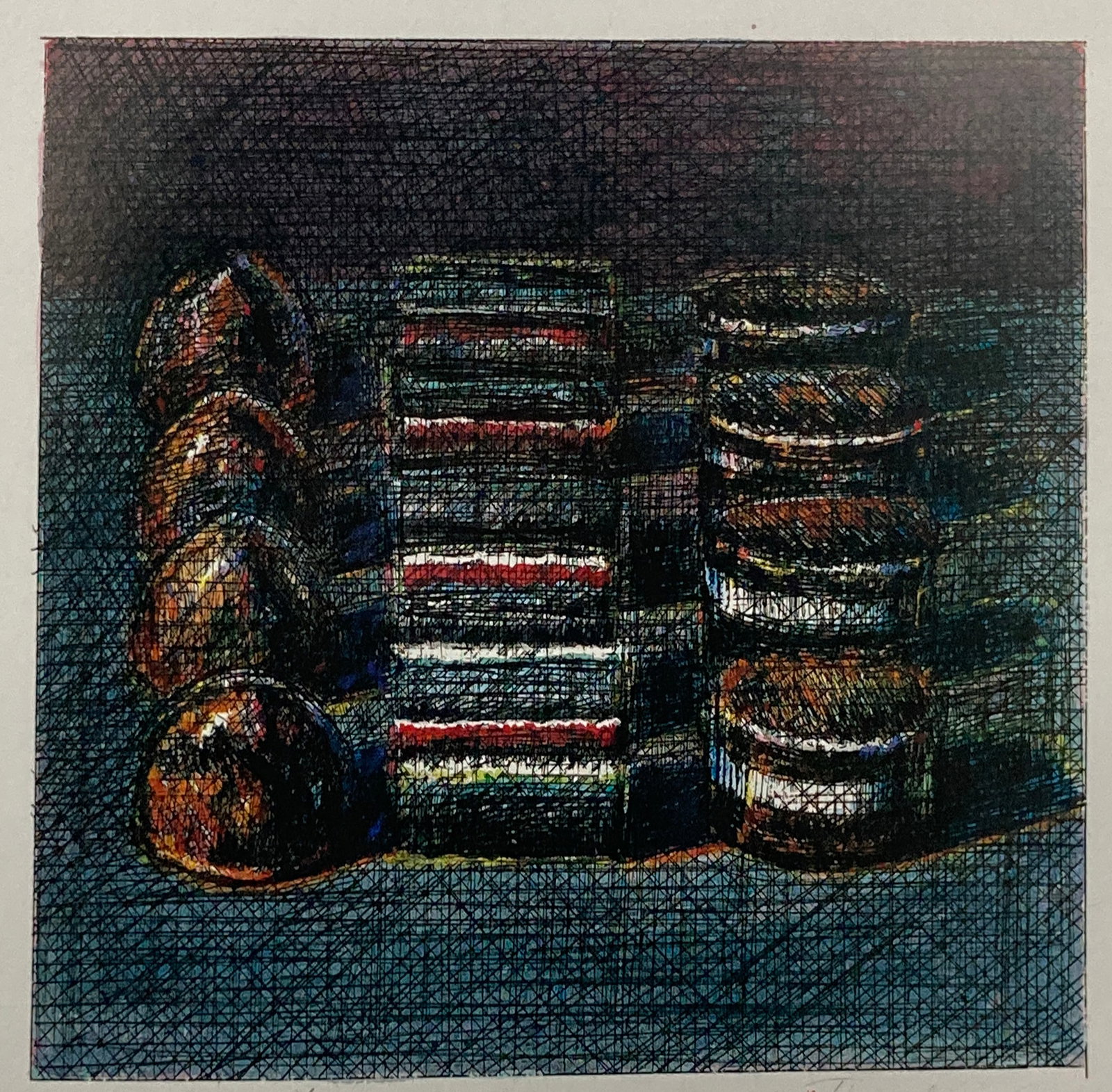 Wayne Thiebaud - Dark Candies: Artist: Wayne Thiebaud Title: Dark Candies Year: 1991 Dimensions: 9in. by 10.5in. Page Size Edition:From the Limited Edition Printed in 1991 plus Artist Proofs P