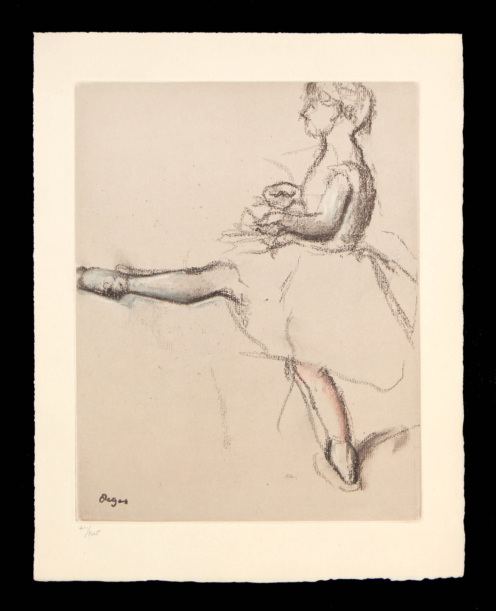 Edgar Degas - Untitled, from "Danse Dessin": Artist: Edgar Degas Title: Untitled, from "Danse Dessin" Year: 1936 Dimensions: 14 x 10 in. Edition: from the limited edition of 305 Publisher: Ambrose Vollard, Editeur, Paris Suite: Danse Dessin