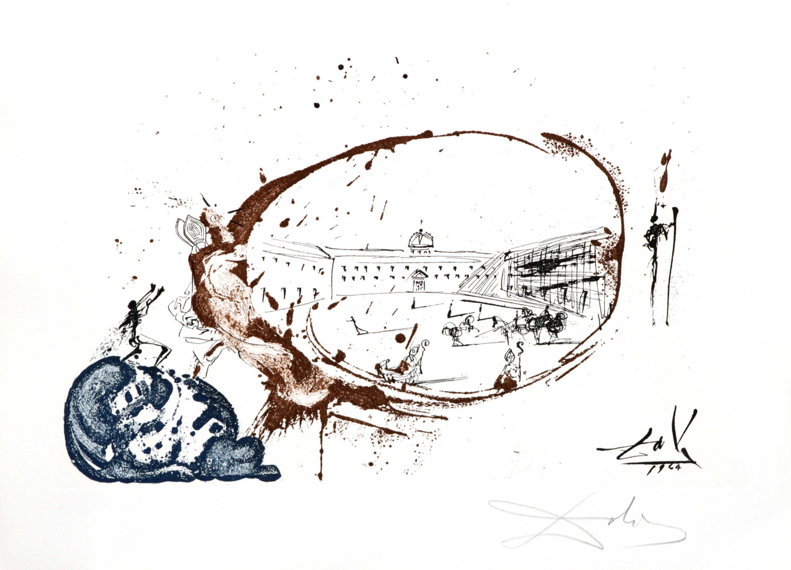 Salvador Dali - Vision of Paradise: Artist: Salvador Dali Title: Vision of Paradise Year: 1975 Dimensions: 15in. by 11in. Edition: From the Rare Limited Edition of 265 Publisher: Editorial Subirana Barcelon Suite: La Vida es Sueno