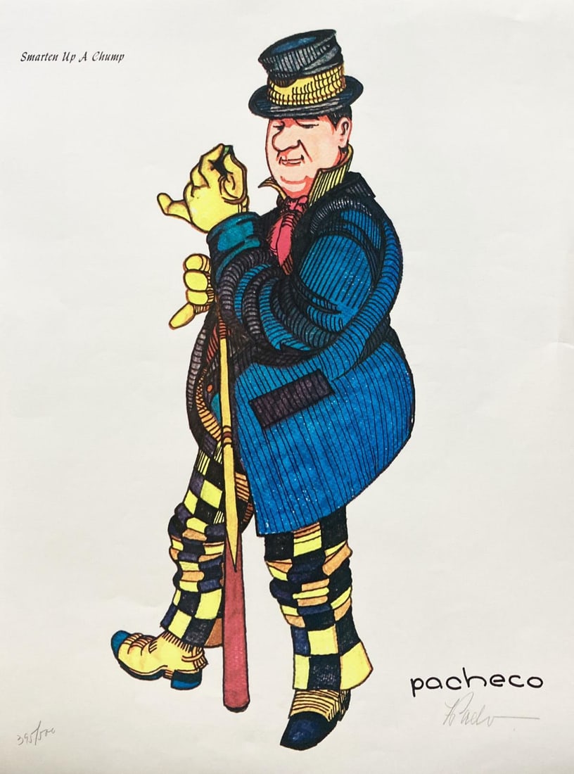 Ferdie Pacheco - Smarten Up A Chump: Artist: Ferdie Pacheco Title: Smarten Up A Chump Year: 1979 Dimensions: 20in. by 16in. Edition: From the rare limited edition of 500 Medium: Offset Lithograph on paper Condition: Excellent Signature