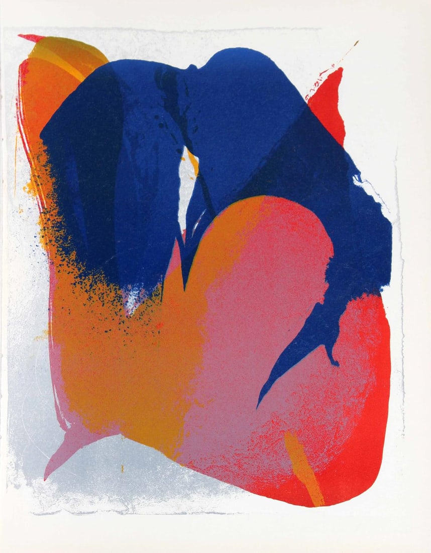 Paul Jenkins - Composition II: Artist: Paul Jenkins Title: Composition II Year: 1964 Dimensions: 10in. by 7.5in. Edition: From the rare limited edition Publisher: Mourlot Press Paris Suite:
