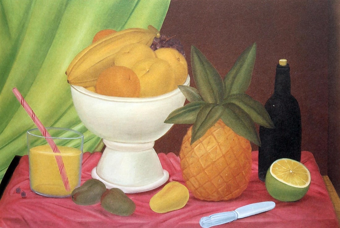 Fernando Botero (after) - Still Life: Artist: Fernando Botero (after) Title: Still Life Year: 1983 Dimensions: 16in. by 12in. Edition: From the limited edition of 200 Publisher: Harry N. Abrams Inc. New York