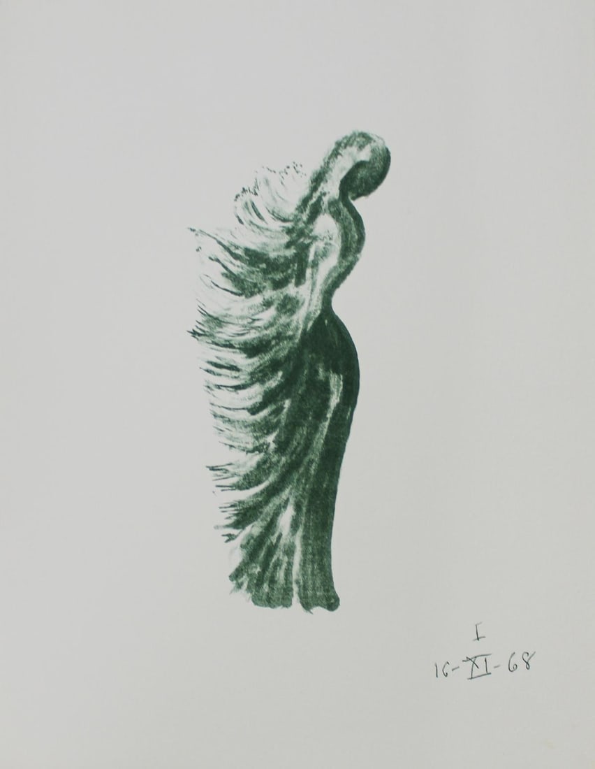 Apel-Les Fenosa - "Tramontane" from Souvenirs de: Artist: Apel-Les Fenosa Title: "Tramontane" from Souvenirs de Portraits d'Artistes Year: 1972 Dimensions: 12.75in. by 10in. Edition: From the rare limited editon of 800 Medium: Original lithograph on