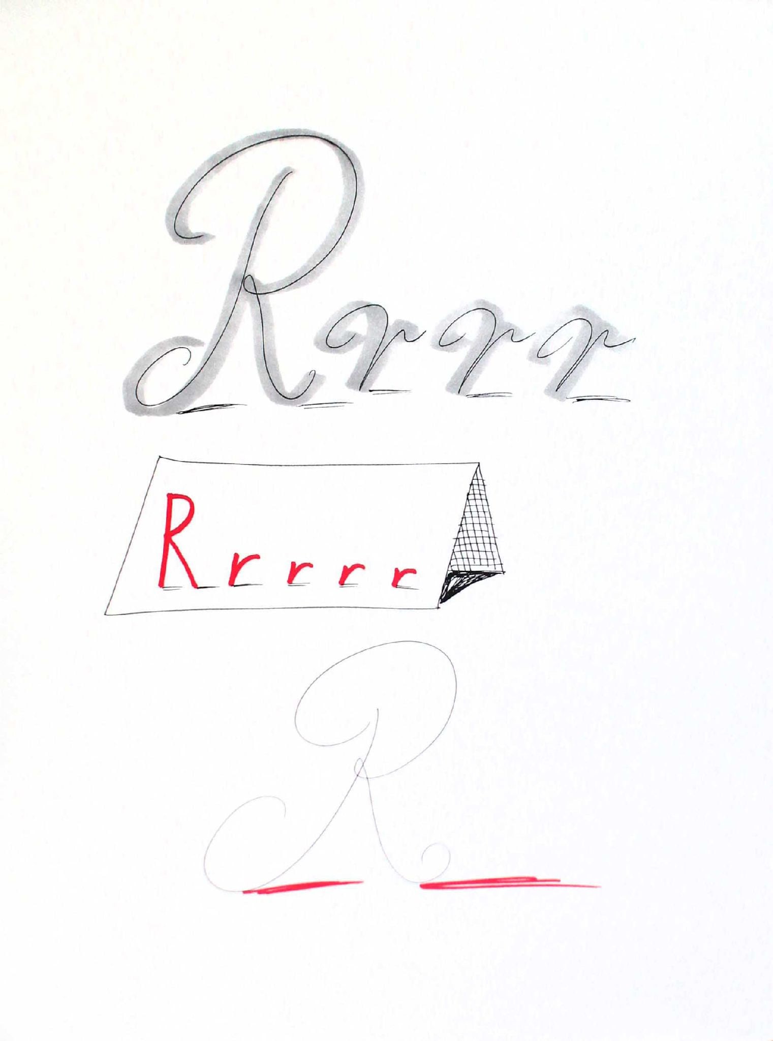 David Hockney - Letter R from "Hockney: Artist: David Hockney Title: Letter R from "Hockney's Alphabet" Year: 1991 Dimensions: 12 5/8in. by 9 5/8in. Edition: From the rare limited edition of 300 Publisher: Faber and Faber Limited London