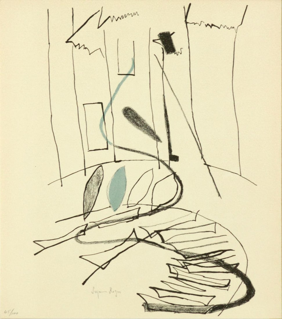 Suzanne Roger - Untitled: Artist: Suzanne Roger Title: Untitled Year: 1965 Dimensions: 9 7/8in. by 11 7/8in. Edition: From the rare limited edition of 100 Publisher: Verlag Gerd Hatje Mediu