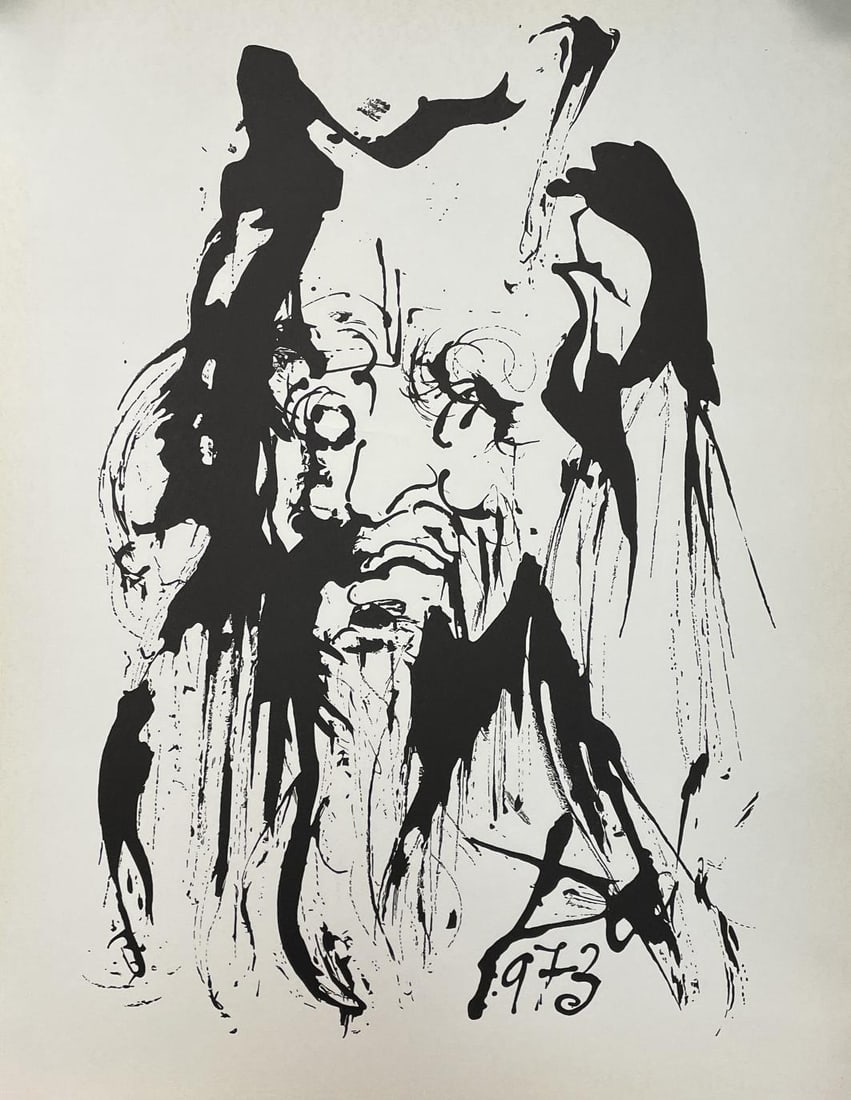 Salvador Dali (after) - Moses and Monotheism Text Pages and Vignette Images: Artist: Salvador Dali (after) Title: Moses and Monotheism Text Pages and Vignette Images Year: 1975 Dimensions: 26in. by 20in. Edition: From the Rare Limited Edition Suite: Moses and Monotheism