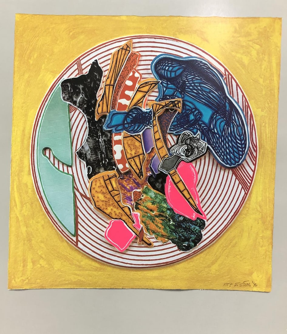 Frank Stella - Egyplosis Relief: Artist: Frank Stella Title: Egyplosis Relief Year: 1996 Dimensions: 11.75in. by 8.75in. Edition: From the rare limited edition Publisher: Tyler Graphics Ltd. Suite: Imaginary Places II Medium: