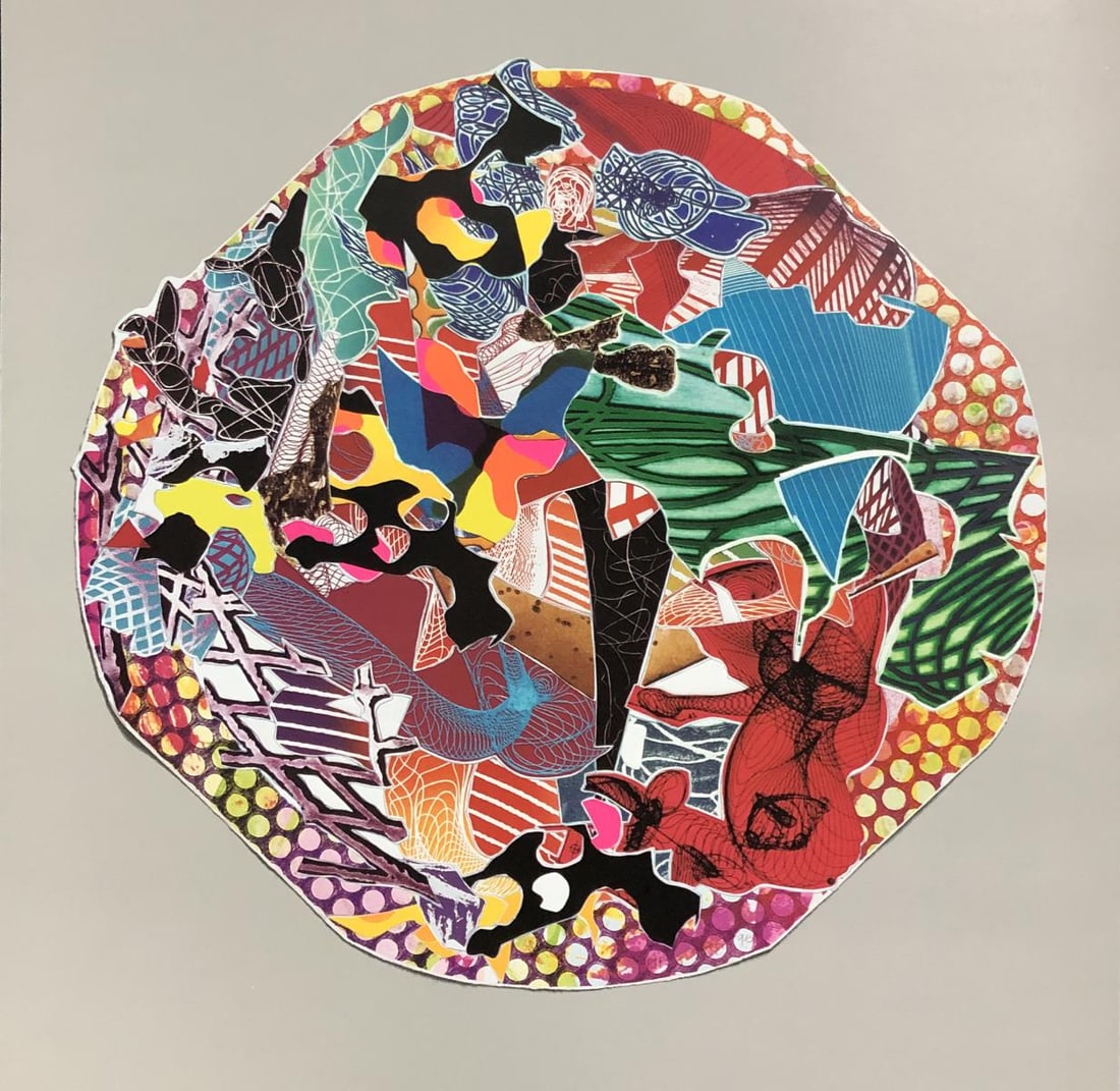 Frank Stella - Fattiburg: Artist: Frank Stella Title: Fattiburg Year: 1996 Dimensions: 11.75in. by 8.75in. Edition: From the rare limited edition Publisher: Tyler Graphics Ltd. Suite: Imaginary Places II Medium: Original