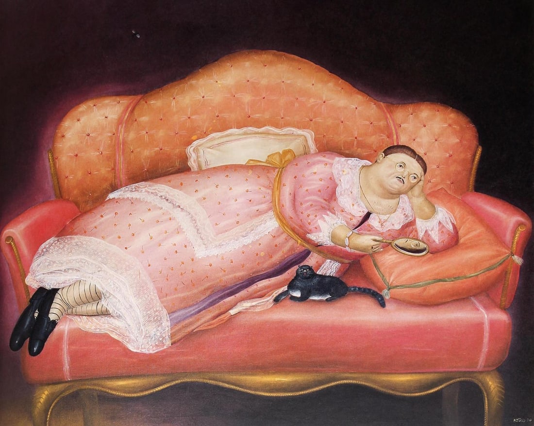 Fernando Botero (after) - Melancholic Transvestite: Artist: Fernando Botero (after) Title: Melancholic Transvestite Year: 1983 Dimensions: 16in. by 12in. Edition: From the limited edition of 200 Publisher: Harry N. Abrams Inc. New York Suite: Fernando