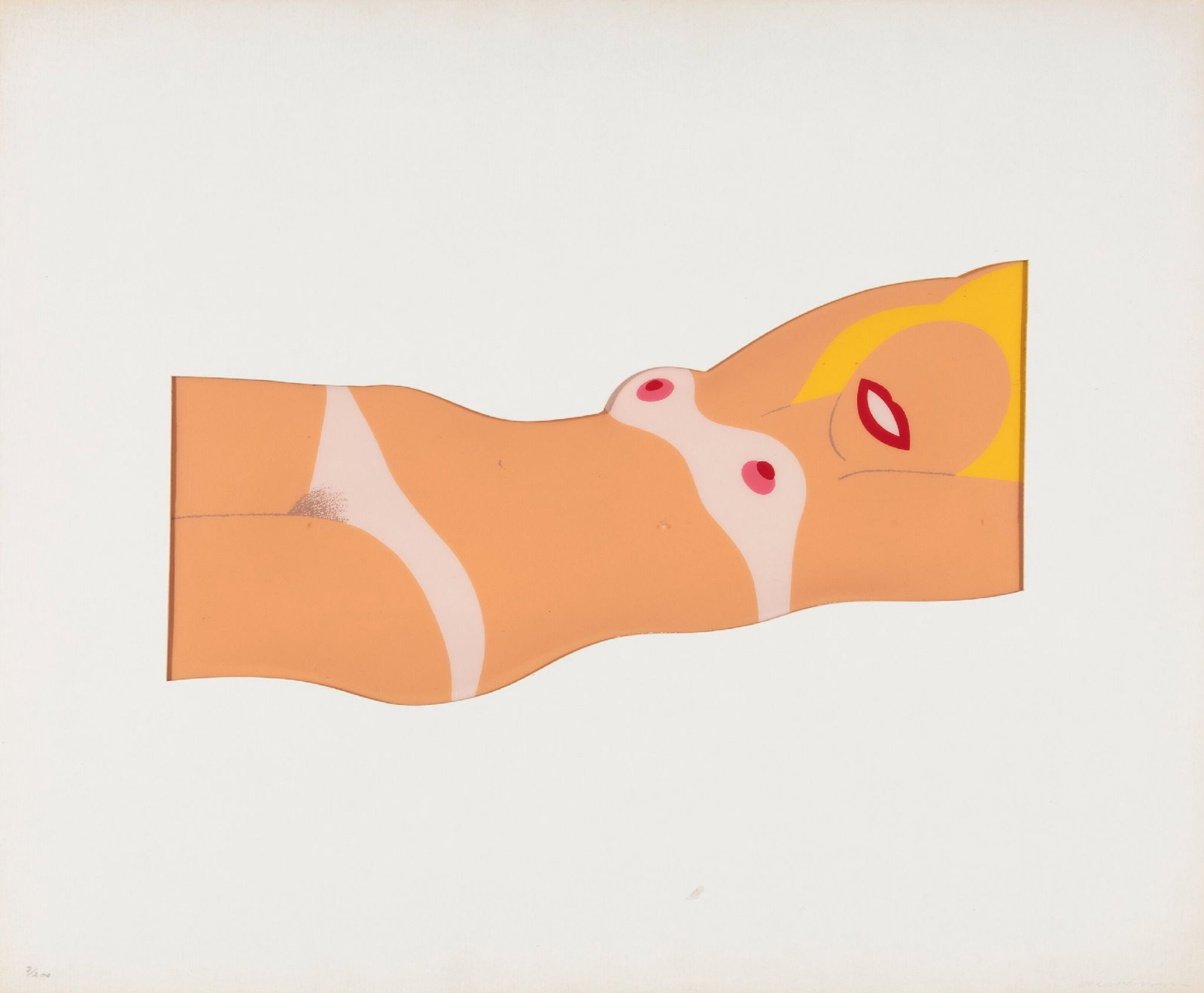 Tom Wesselmann - Cut Out Nude: Artist: Tom Wesselmann Title: Cut Out Nude Year: 1965 Dimensions: 20 x 24 in. Edition: 3 from the limited edition of 200 Publisher: Original Editions, New York, and commissioned by Phillip Morris,