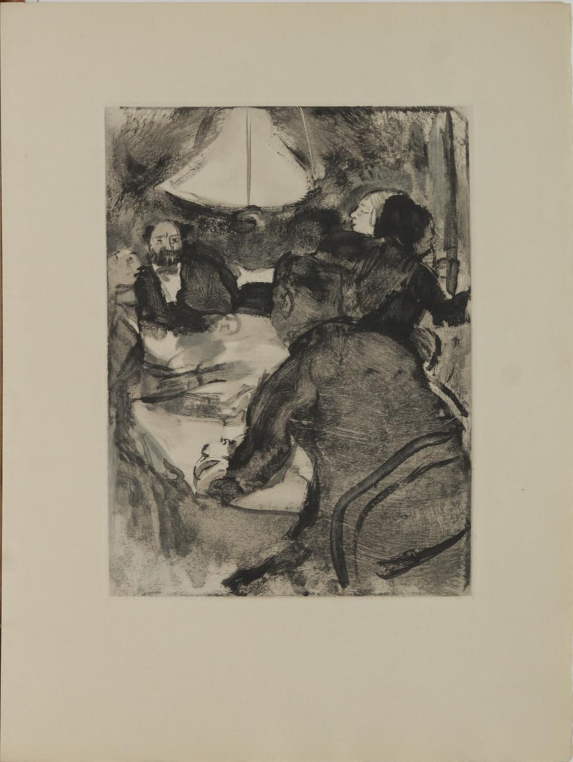 Edgar Degas (after) - Untitled from "Mimes des: Artist: Edgar Degas (after) Title: Untitled from "Mimes des Courtisanes du Lucien" Year: 1935 Dimensions: 9 3/4in. by 12 3/4in. Edition: From the rare limited edition of 325 Publisher: Paris :