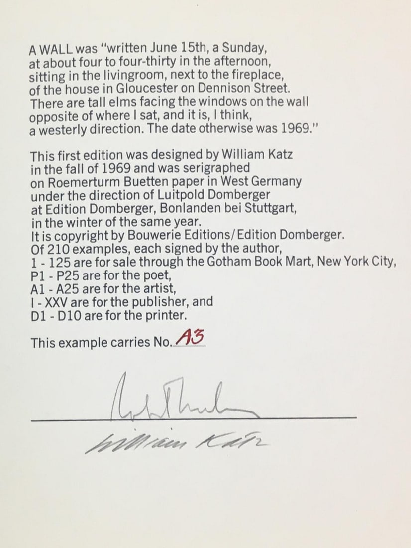 William Katz - A Wall - 3