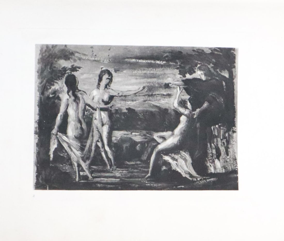 Paul Cezanne (after) - Untitled: Artist: Paul Cezanne (after) Title: Untitled Year: 1914 Dimensions: 5.5in. by 8in. Edition: From the rare limited edition of 650 Publisher: Ambroise Vollard Editeur: 6 Rue Lafitte Paris France.