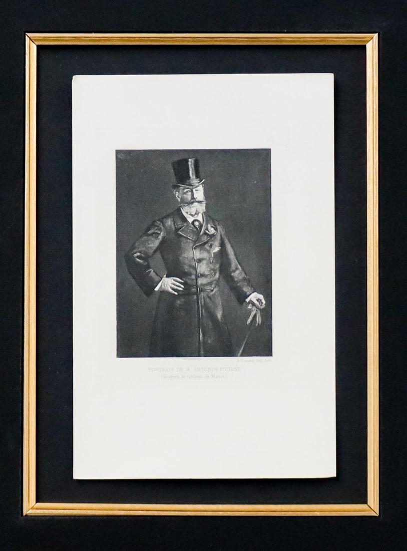 Edouard Manet - Portrait de M. Antonin Proust: Artist: Edouard Manet Title: Portrait de M. Antonin Proust Year: 1869 Dimensions: 6in. by 9.5in. Edition: From the rare limited edition Medium: Original etching on laid paper Condition: Excellent