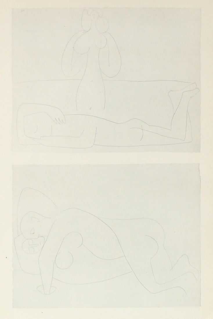Pablo Picasso - Untitled (Antipolis IV): Artist: Pablo Picasso Title: Untitled (Antipolis IV) Year: 1948 Dimensions: 13 5/8in. by 10 7/16in. Edition: From the Rare Limited Edition Publisher: Verve Paris Suite: Couleur de Picasso Medium: