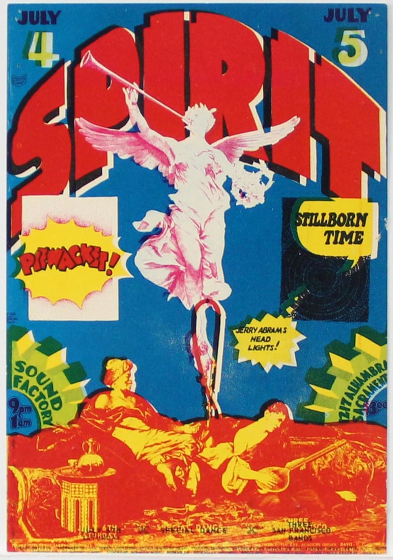 Sound Factory - Spirit: Artist: Sound Factory Title: Spirit Year: 1967 Dimensions: 4 1/2in. by 6 1/2in. Edition: From the Rare Limited Edition Suite: Sound Factory Postcard Medium: Offset Lithograph in Colors on Postcard