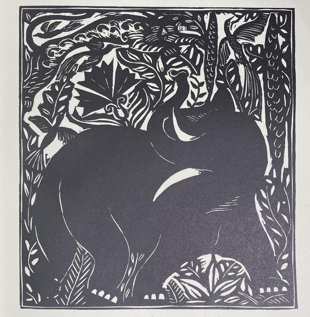 Raoul Dufy - Elephant: Artist: Raoul Dufy Title: Elephant Year: 1977 Dimensions: 10in. by 13in. Edition: From the rare limited edition Publisher: The Metropolitan Museum of Art New York Suite: Le Bestiare ou Cortege