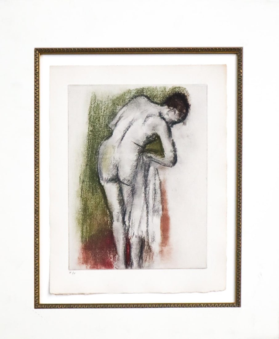 Edgar Degas - Ballerina from "Danse Dessin" 1938: Artist: Edgar Degas Title: Untitled from "Danse Dessin" Year: 1936 Dimensions: 14in. by 10in. Edition: From the rare limited edition of 305 Publisher: Ambroise Vollard Editeur; Paris 28 Rue de