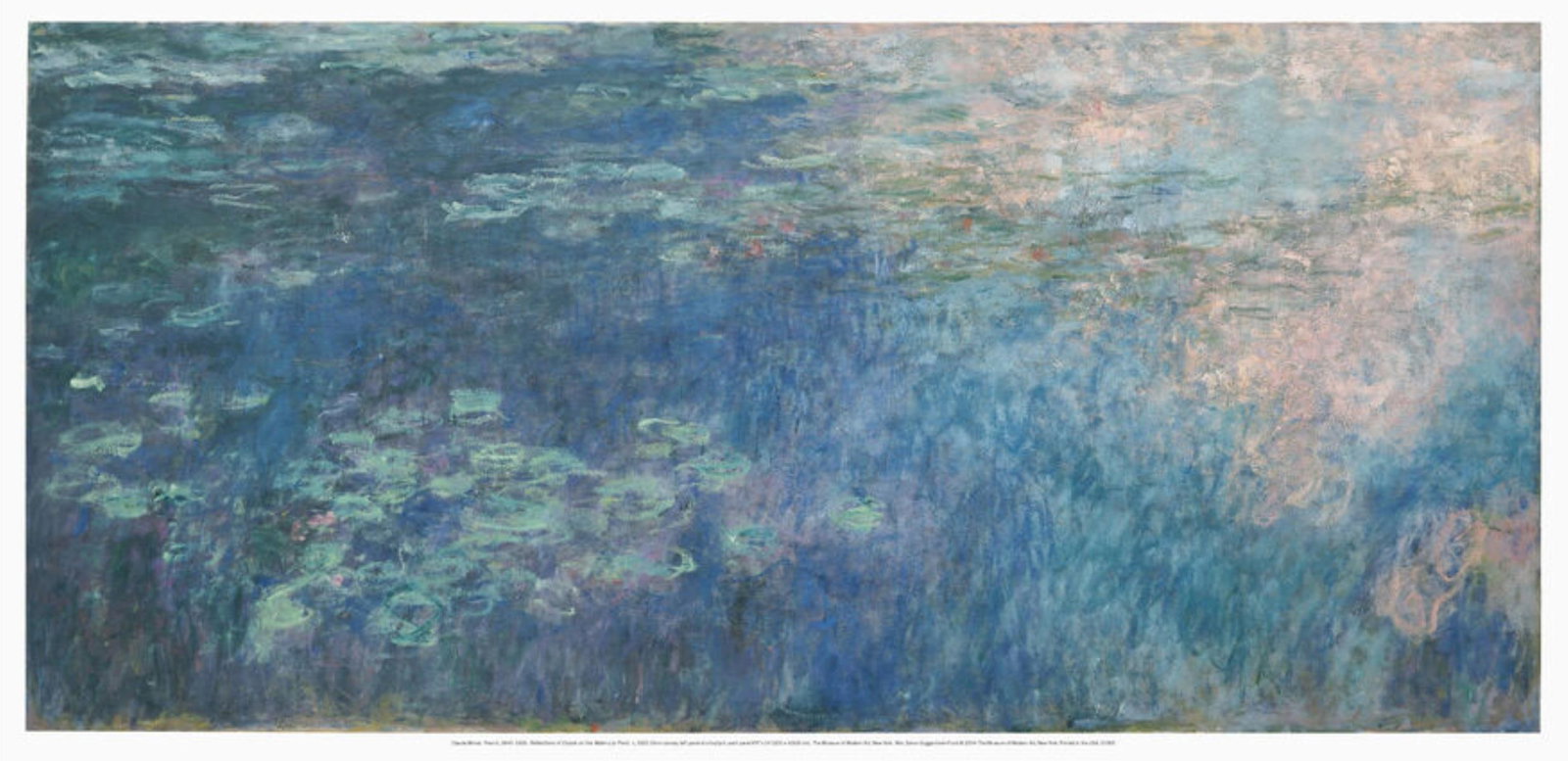 Claude Monet (After) - Water Lilies I: Artist: Claude Monet (After) Title: Water Lilies I Dimensions: 22.9in. by 39in. Edition: From the Rare Limited Edition Publisher: Museum of Modern Art Medium: S