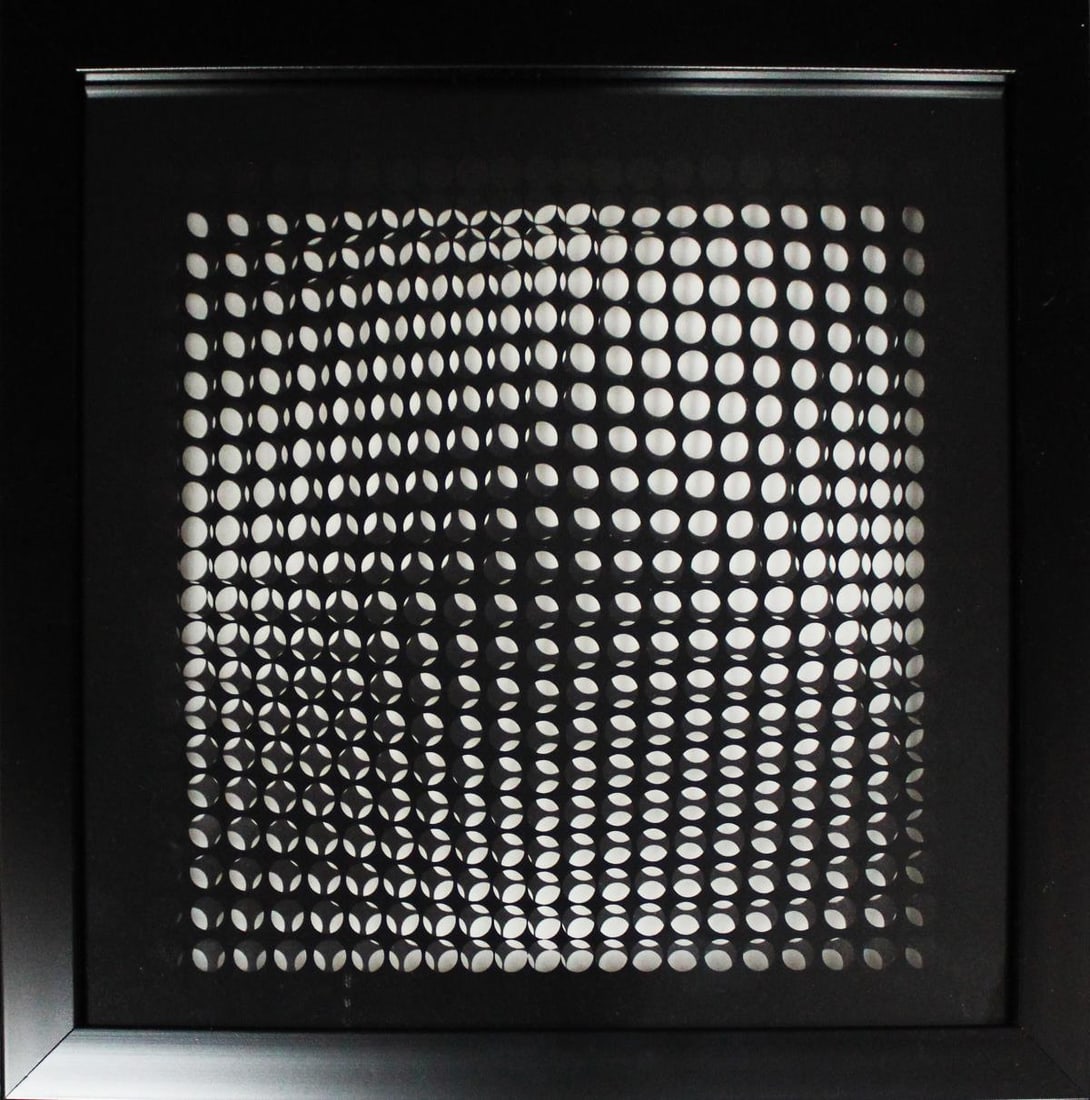 Victor Vasarely - Profound Works 3: Artist: Victor Vasarely Title: Profound Works 3 Year: 1973 Dimensions: 11 3/4in. by 11 3/4in. Edition: From the Rare Limited Edition Publisher: Editions du Griffon Neuchatel Suite: Profound Works