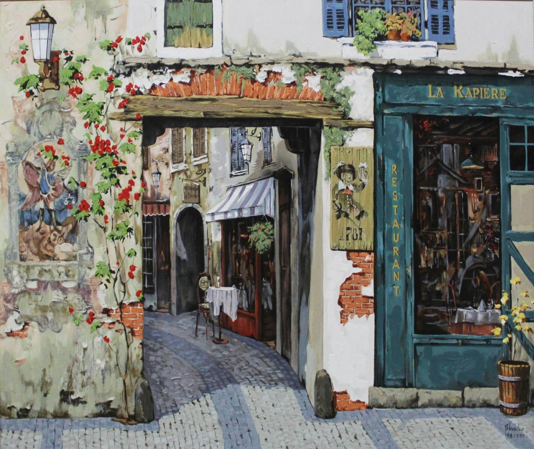 Viktor Shvaiko - La Rapiere: Artist: Viktor Shvaiko Title: La Rapiere Dimensions: 41 1/2in. by 29in. Edition: From the Rare Limited Edition of 295 Medium: Original Serigraph with Hand Embellishment Condition: Excellent Signature