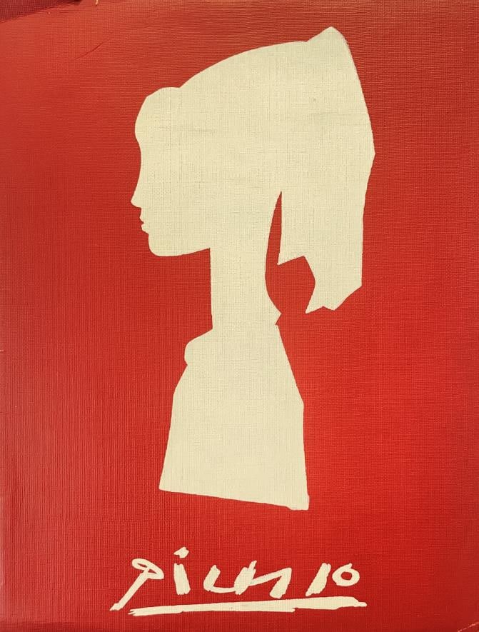 Pablo Picasso (After) - Portfolio Cover (silhouette): Artist: Pablo Picasso (After) Title: Portfolio Cover (silhouette) Dimensions: 13in. by 10in. Edition: From the rare limited edition Medium: Offset lithograph in colors Condition: As Pictured