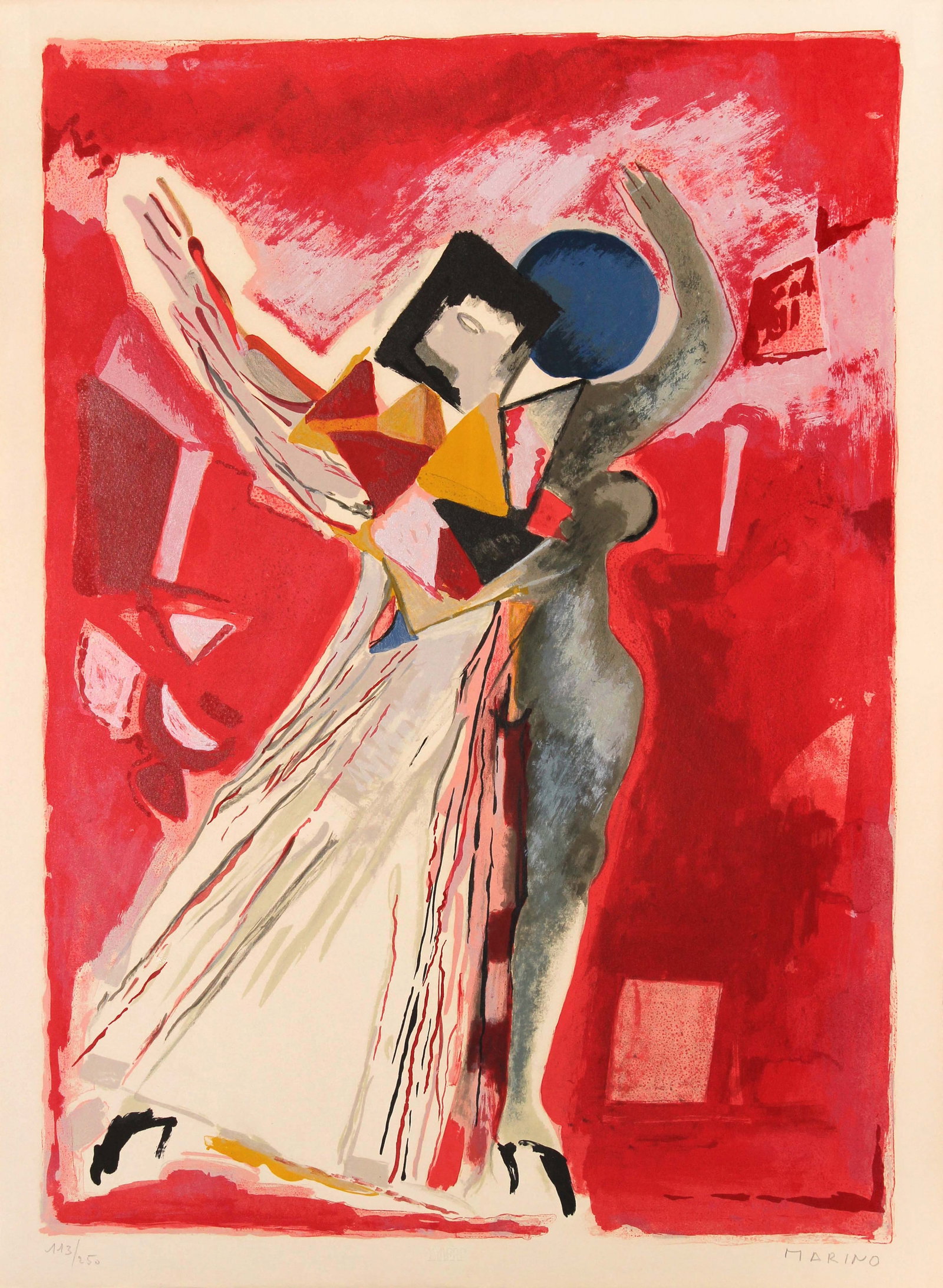 Marino Marini - La Traviata: Artist: Marino Marini Title: La Traviata Year: 1977 Dimensions: 28in. by 19.5in. Edition: 203 from the limited edition of 250 Publisher: Metropolitan Opera Association & Circle Fine Art New York
