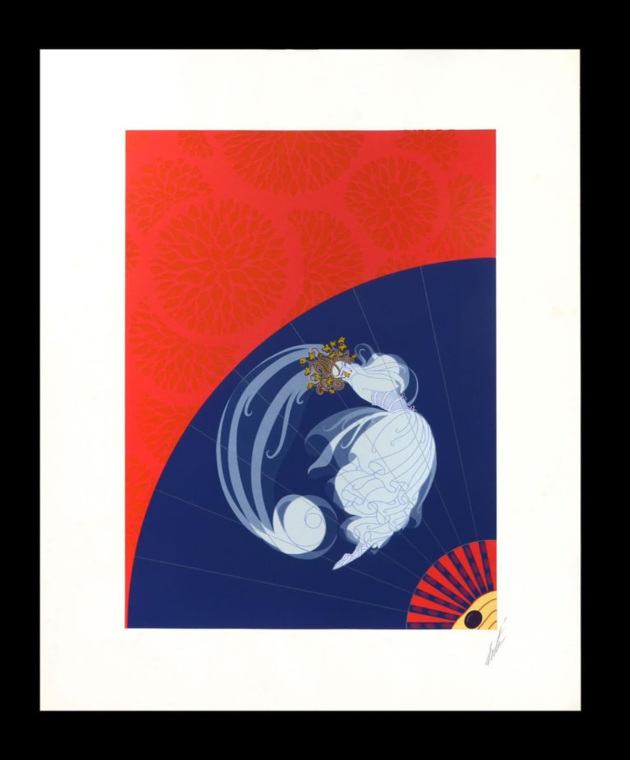 Erte - Legrerete: Artist: Erte Title: Legrerete Year: 1978 Dimensions: 23.5in. by 18.5in. Edition: From the rare limited edition of 300 Publisher: Circle Fine Arts Suite: The Twenties Remembered Again Medium: Original