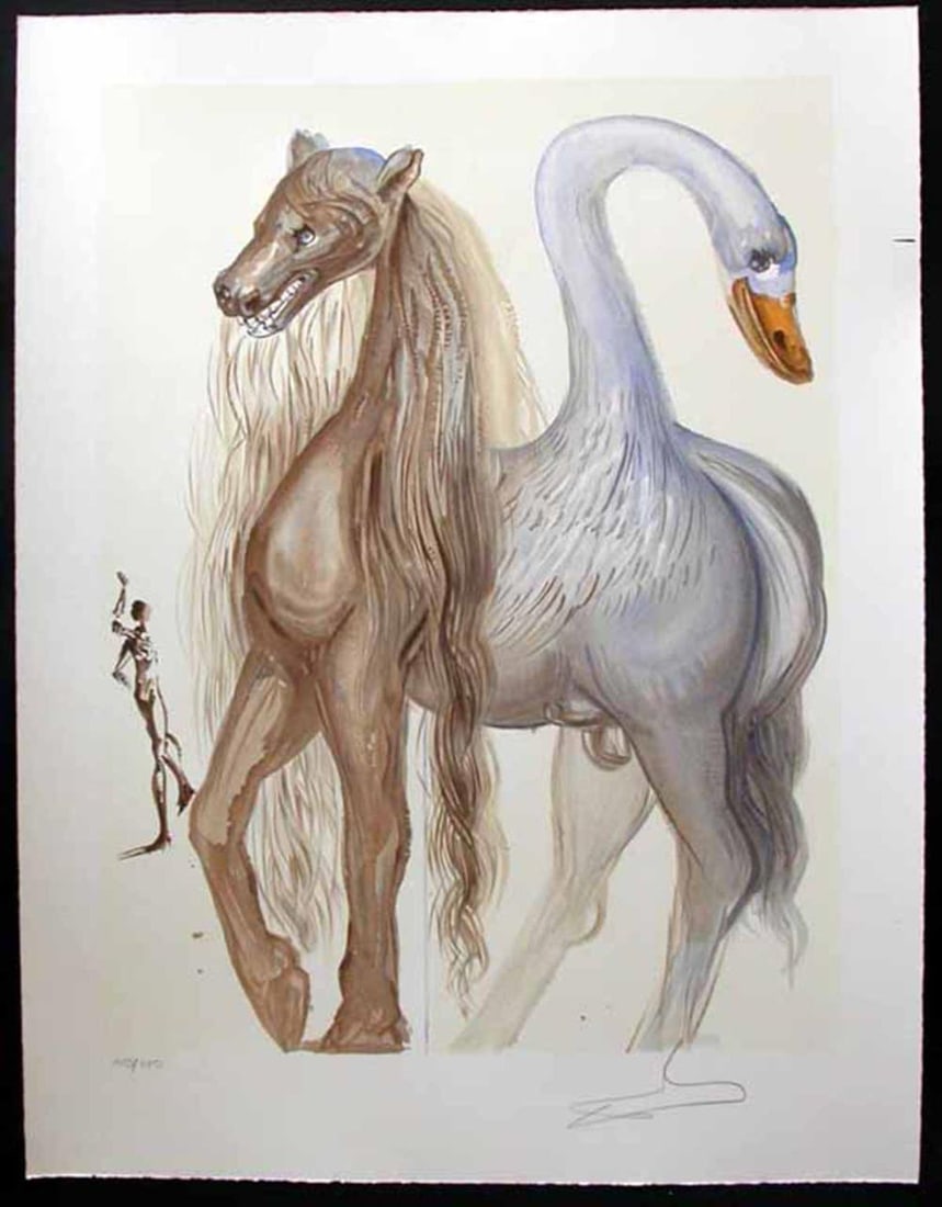 Salvador Dali - Le Chimere d Horace (Horaces Chimera): Artist: Salvador Dali Title: Le Chimere d Horace (Horaces Chimera) Year: 1972 Dimensions: 26 3/4in. by 19 7/10in. Edition: Numbered From the rare limited edition of 250 Publisher: Wajntraub &