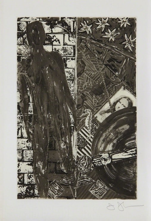 Jasper Johns - Summer: Artist: Jasper Johns Title: Summer Year: 1985 Dimensions: 8 1/4in. by 11 3/4in. Edition: 25 From the Rare Limited Edition of 300 Suite: Poems by Wallace Stevens Medium: Original Etching on Paper