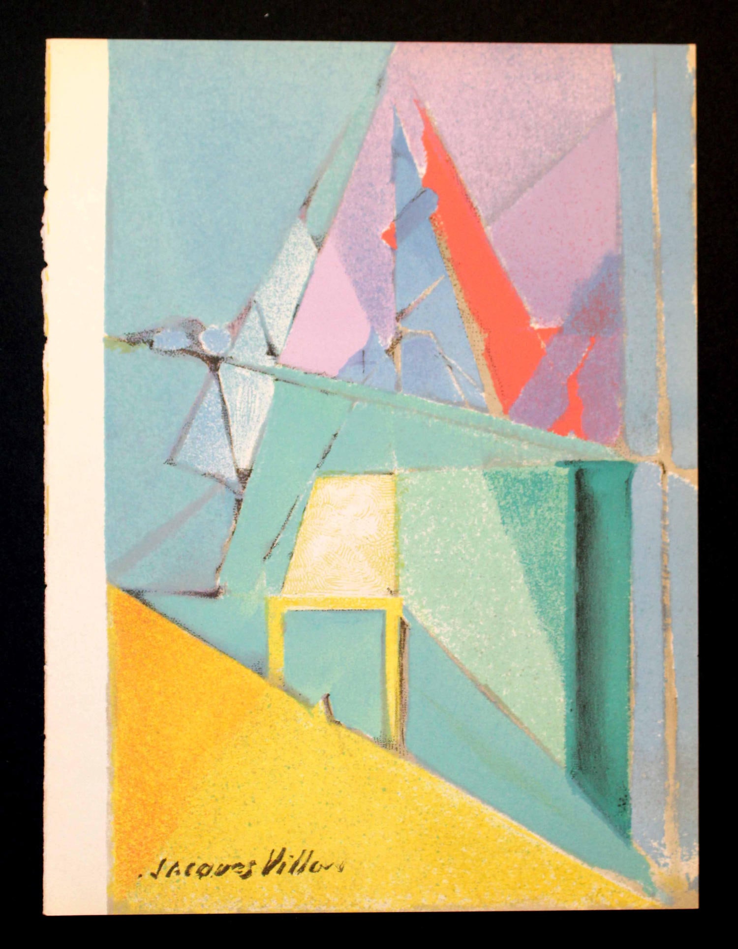 Jacques Villon - Intimite: Artist: Jacques Villon Title: Intimite Year: 1964 Dimensions: 7.5in. by 10in. Edition: From the rare limited edition Publisher: Fernand Mourlot and Jean Adhemar Paris Suite: Prints from the Mourlot