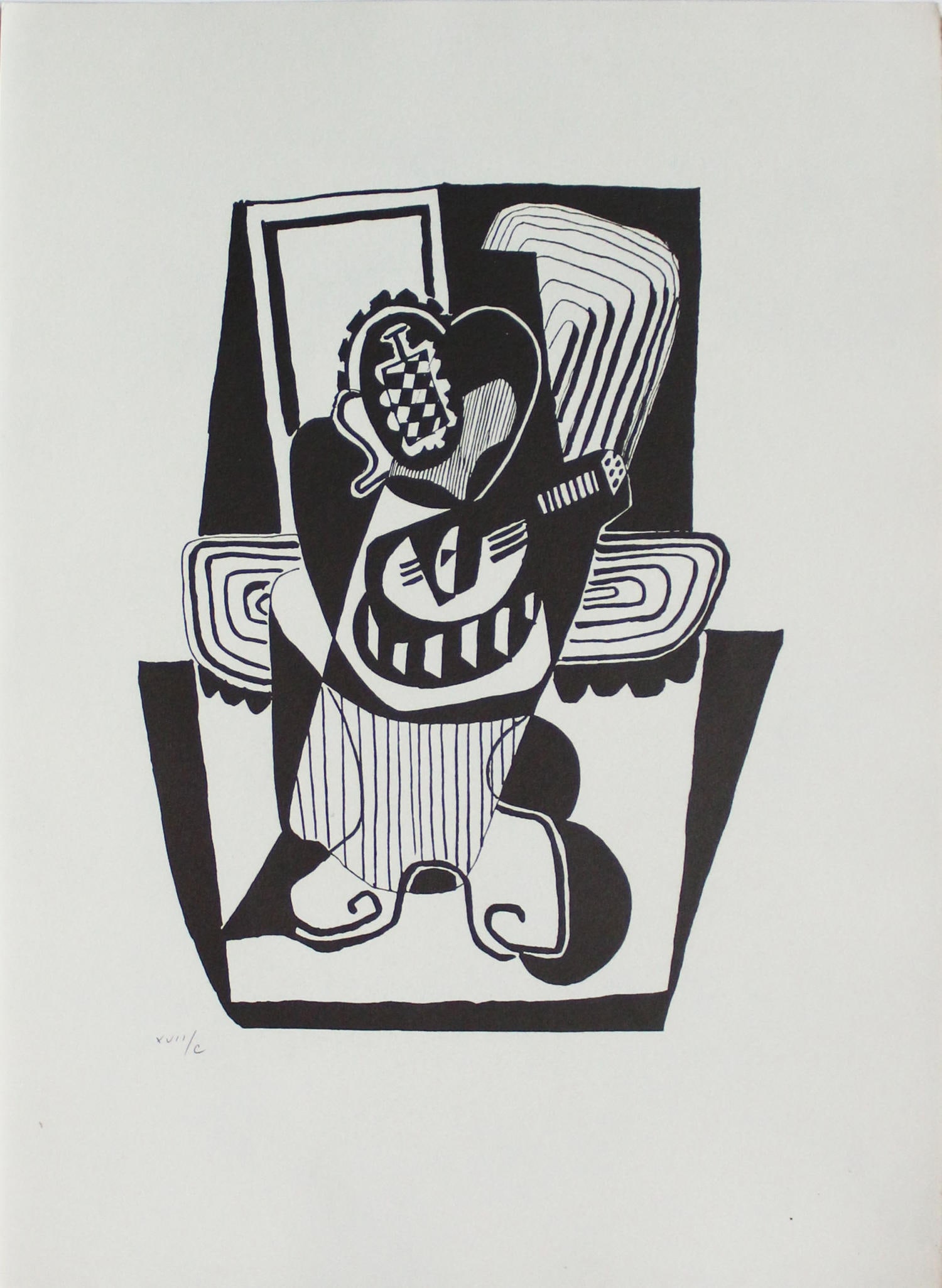 Pablo Picasso - Untitled IX: Artist: Pablo Picasso Title: Untitled IX Year: 1955 Dimensions: 17.25in. by 12.75in. Edition: From the Rare Limited Edition of C Publisher: Andre Sauret Paris Suite: Helene Chez Archimede Medium: