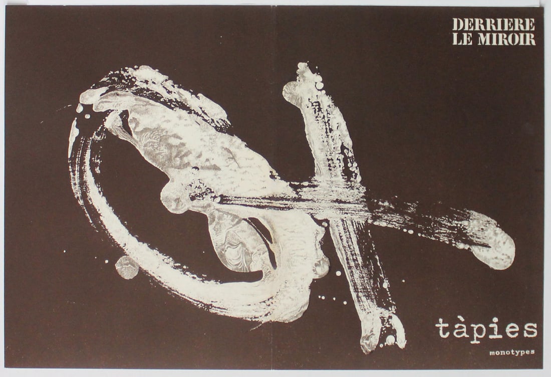Antoni Tapies (After) - Monotype I: Artist: Antoni Tapies (After) Title: Monotype I Year: 1974 Dimensions: 15in. by 22in. Edition: From the Rare Limited Edition Publisher: Maeght Paris Suite: Derrier le Miroir Medium: Offset Lithograph