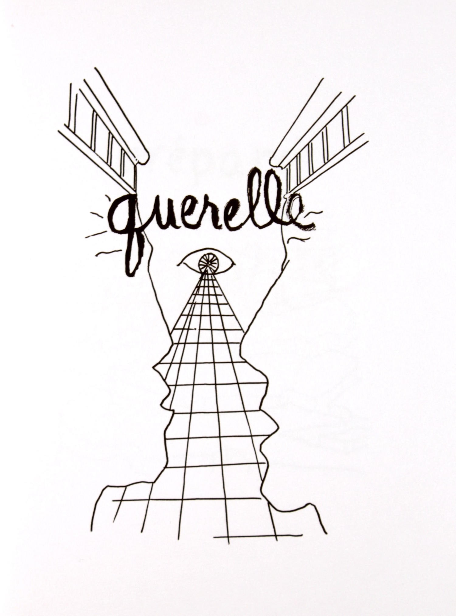 Man Ray - Querelle: Artist: Man Ray Title: Querelle Year: 1948 Dimensions: 15in. by 11.25in. Edition: From the limited edition of 150 Publisher: Editions Pierre Belfond Paris Suite: Alphabet pour Adultes Medium: